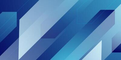 Abstract blue geometric background with 3D overlap dynamic shapes pattern. Modern and simple design. vector