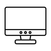 Computer Screen Line Icon Design vector