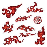 Fire Collection Element Set vector