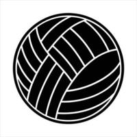 abstract creative sphere with yarn vector