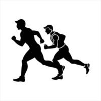 Running Silhouette Sequence vector