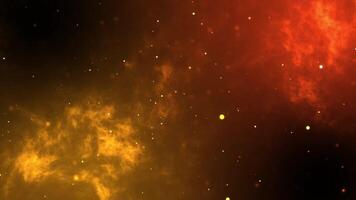 abstract gold particle motion background full HD. abstract shine golden circle in space motion background animation video
