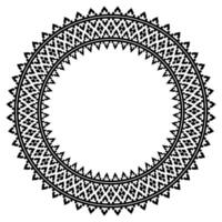Seamless Tribal Frame Pattern for Fabric. vector