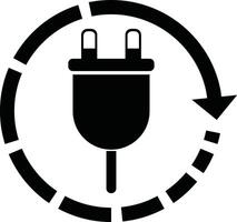 solid e waste recycle symbol vector