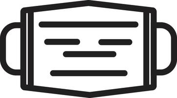 a black and white image of a mask vector