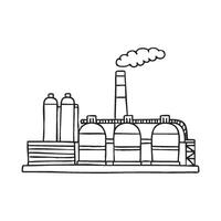 A factory in action with machines and workers moving efficiently vector