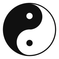 yin yang symbol chinese new year element vector