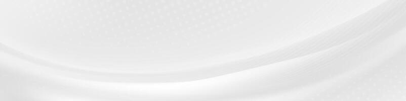 Abstract white fabric curve background vector