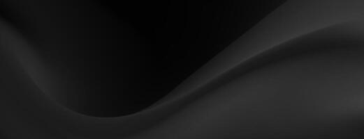 Abstract background with flowing black fabric. vector