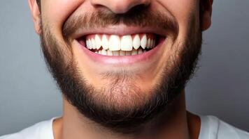 Capturing joyful expressions with natural smiles and bearded charm video