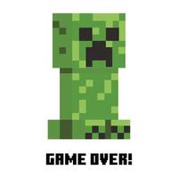 Minecraft Game Over Graphic vector