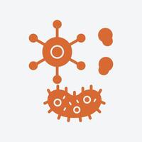Bacteria and virus trendy good abstract illustration colorful useful design vector