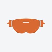 VR Glasses trendy good abstract illustration colorful useful design vector