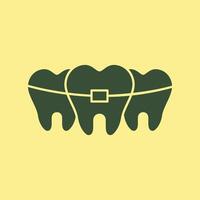 Broken Tooth trendy stunning abstract illustration colorful useful design vector