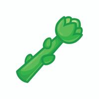 Cartoon illustration of asparagus icon for web design vector