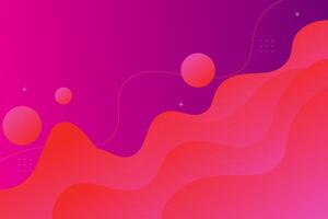 Simple soft red gradient textured background design with wave background in 3D style. Eps10 vector