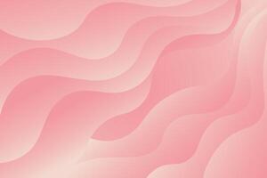 Simple abstract wave background design in pink color. Elegant style and luxury background. Simple soft pink color design. vector