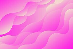 Pink gradient background with geometric waves. Colorful pink wave design. Simple and elegant concept. eps10 vector