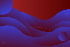 Modern abstract fluid background with blue and red gradient wave design. eps10 vector