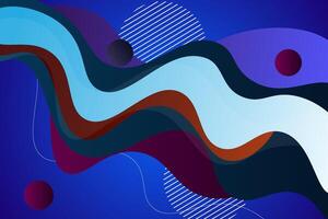 Purple, blue and orange waves. Abstract paper cut. Abstract colorful waves. Wavy banner. Colorful geometric design. Wavy paper cut. vector