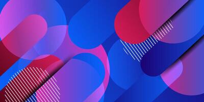 Abstract colorful blue and red gradient illustration background with 3d rectangle pattern. Dynamic and luxurious design. Eps10 vector