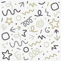 Abstract background. Straight and curved lines indicate a certain direction, springs, symbols. vector