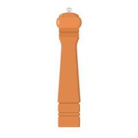 Pepper Grinder Flat Illustration. Clean Icon Design Element on Isolated White Background vector