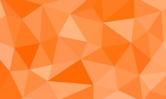 Broken shape polygon background. Orange color shade vector
