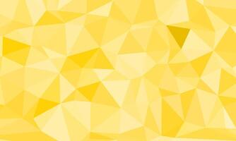 Flat polygonal abstract background. Yellow color vector