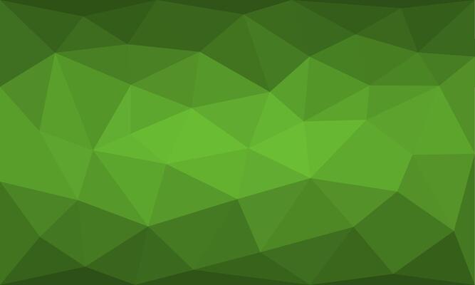 Abstract triangle pattern background texture. geometric low polygon with green forest gradient
