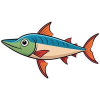 Modern Walleye Fish Design for Branding vector