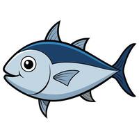 Digital Tuna Fish Drawing in Format vector