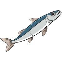 Elegant Whiting Fish Art in Format vector