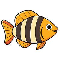Clean Design of Zebra Danio Fish vector