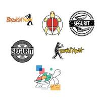 logo design with color vector