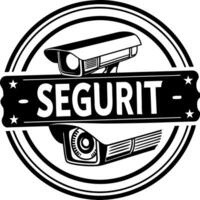 Secure camera logo design vector