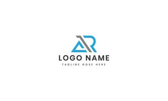 letter ar logo in abstract vector