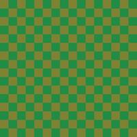 Repeating green and olive green checkerboard pattern. vector