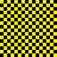 Simple Checkered Pattern in Bright Yellow and Black vector