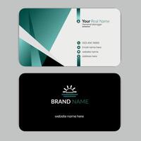 Clean and professional visiting card design vector