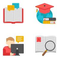 Pack of E Learning Vectors Icon