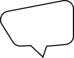 Line Art Speech Bubbles. Retro Design for Online Chat and Discussion. for Apps and Websites. illustration vector