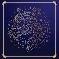 leopard background design vector