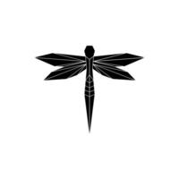Dragonfly Shape Inspired by Origami Form, can use for Logo, Pictogram, Creature Animal Figure, Website, Apps, or Graphic Design Element. Editable vector