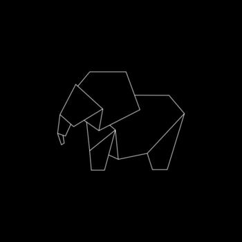 elefante poligonal líneas, lata utilizar para logo, pictograma, animal cifra, sitio web, aplicaciones, o gráfico diseño elemento. sencillo y editable. vector