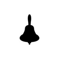 Silhouette of the Hand Ringing Bell, Flat Style, can use for Pictogram, Apps, Website, Logo, Art Illustration, of Graphic Design Element. BW, Editable vector