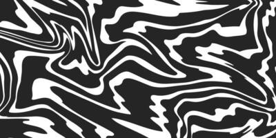 Optical illusion line pattern. Liquid black and white line abstract background Monochrome line wave vector