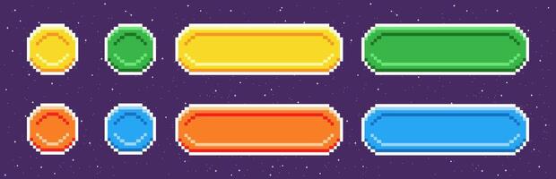 Game buttons designed for web and mobile games or applications. vector