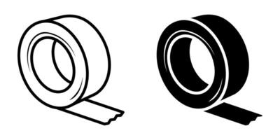 Tape icons set. Sticky Tape sign. for mobile concept and web design. illustration on white background vector