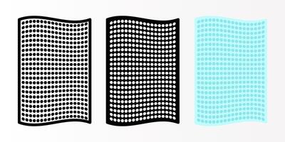 Sandpaper icon set. bubble wrap sign. for mobile concept and web design. illustration on white background vector